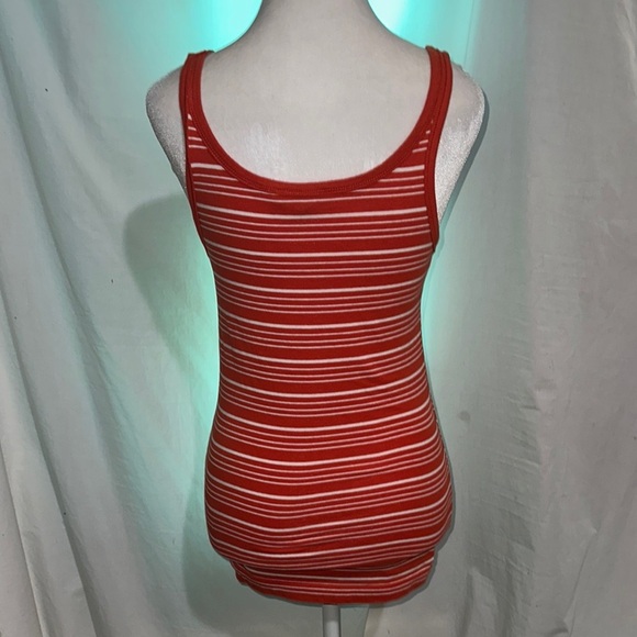 orange & white stripe Banana Republic tank top size medium - Picture 2 of 3